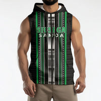 Personalised Siusega Samoa Sleeveless Zip Hoodie Samoan Tribal Pattern LT05 - Polynesian Pride