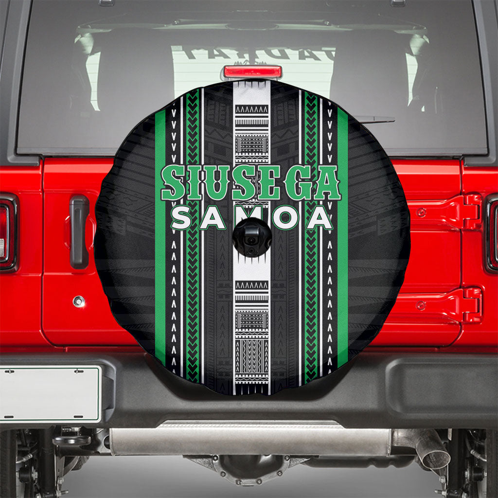 Siusega Samoa Spare Tire Cover Samoan Tribal Pattern