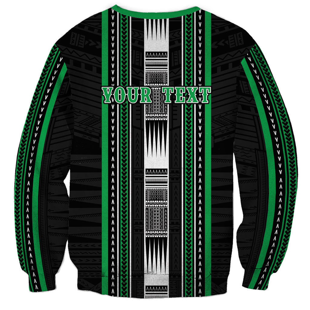 Personalised Siusega Samoa Sweatshirt Samoan Tribal Pattern LT05 - Polynesian Pride
