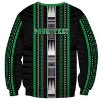 Personalised Siusega Samoa Sweatshirt Samoan Tribal Pattern LT05 - Polynesian Pride