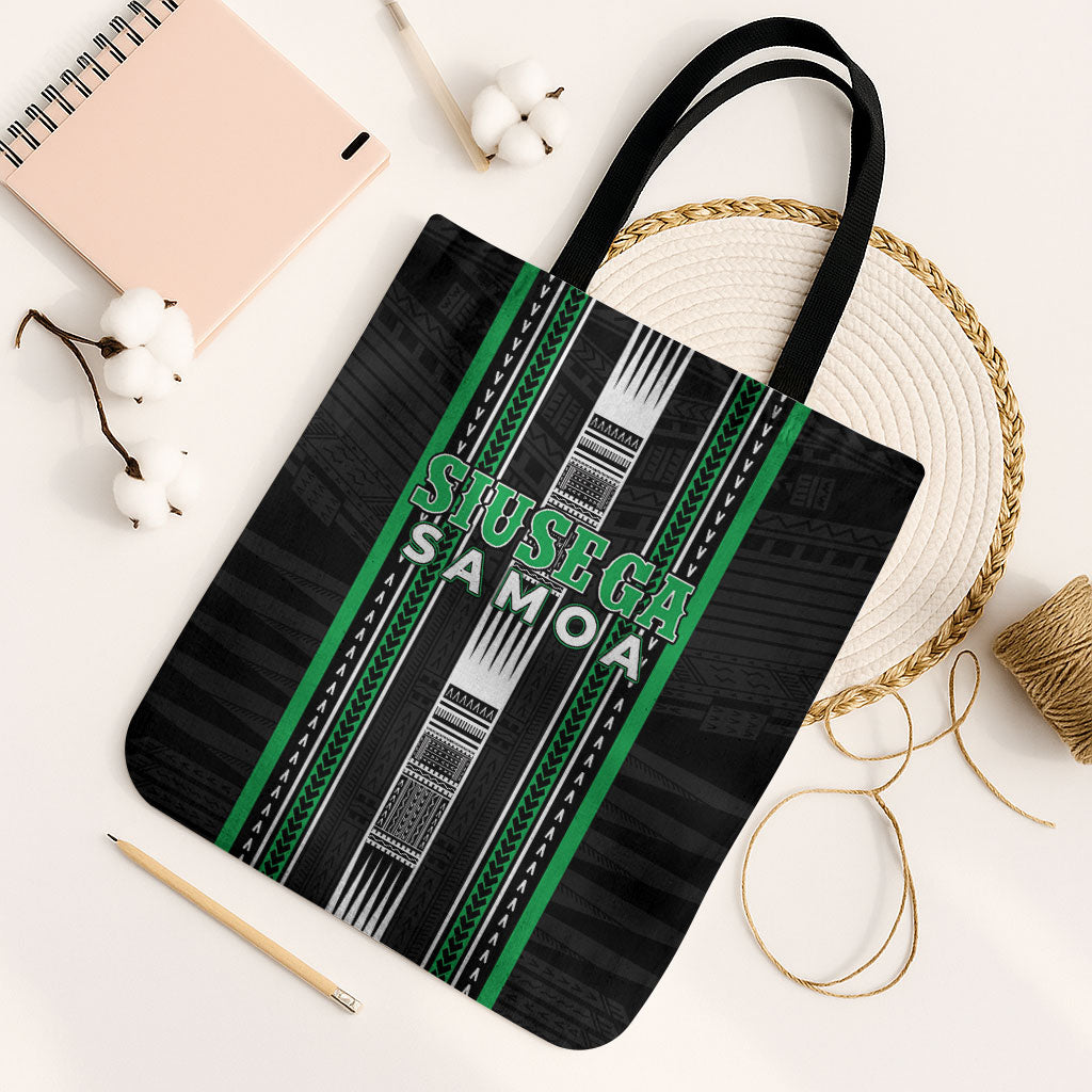 Siusega Samoa Tote Bag Samoan Tribal Pattern