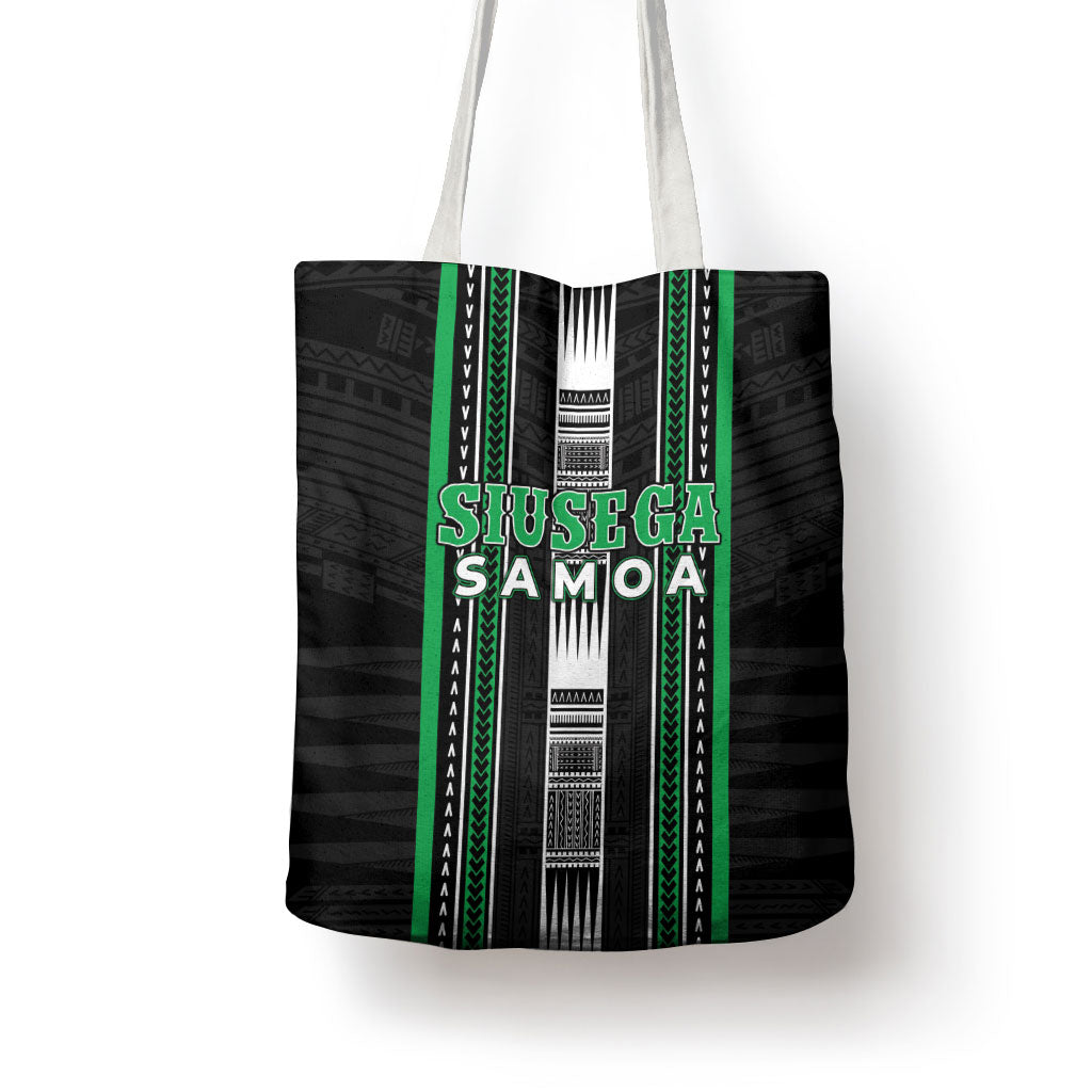 Siusega Samoa Tote Bag Samoan Tribal Pattern