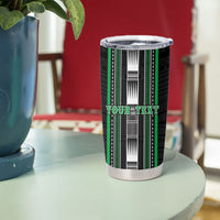Personalised Siusega Samoa Tumbler Cup Samoan Tribal Pattern