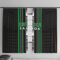 Siusega Samoa Window Curtain Samoan Tribal Pattern