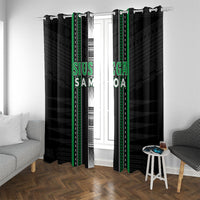 Siusega Samoa Window Curtain Samoan Tribal Pattern