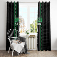 Siusega Samoa Window Curtain Samoan Tribal Pattern