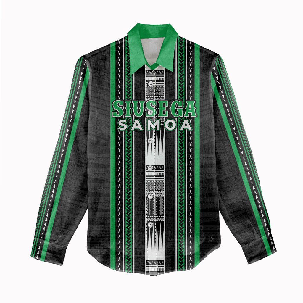 Personalised Siusega Samoa Women Casual Shirt Samoan Tribal Pattern LT05 - Polynesian Pride