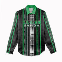 Personalised Siusega Samoa Women Casual Shirt Samoan Tribal Pattern LT05 - Polynesian Pride