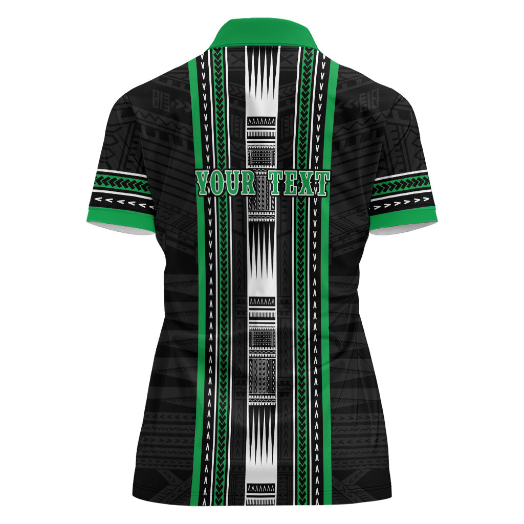 Personalised Siusega Samoa Women Polo Shirt Samoan Tribal Pattern LT05 - Polynesian Pride