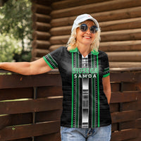 Personalised Siusega Samoa Women Polo Shirt Samoan Tribal Pattern LT05 - Polynesian Pride