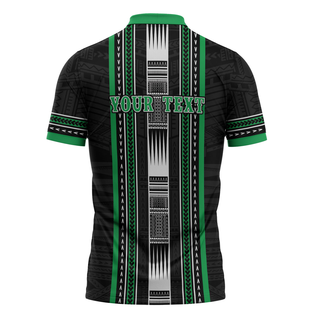 Personalised Siusega Samoa Zipper Polo Shirt Samoan Tribal Pattern LT05 - Polynesian Pride