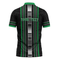 Personalised Siusega Samoa Zipper Polo Shirt Samoan Tribal Pattern LT05 - Polynesian Pride