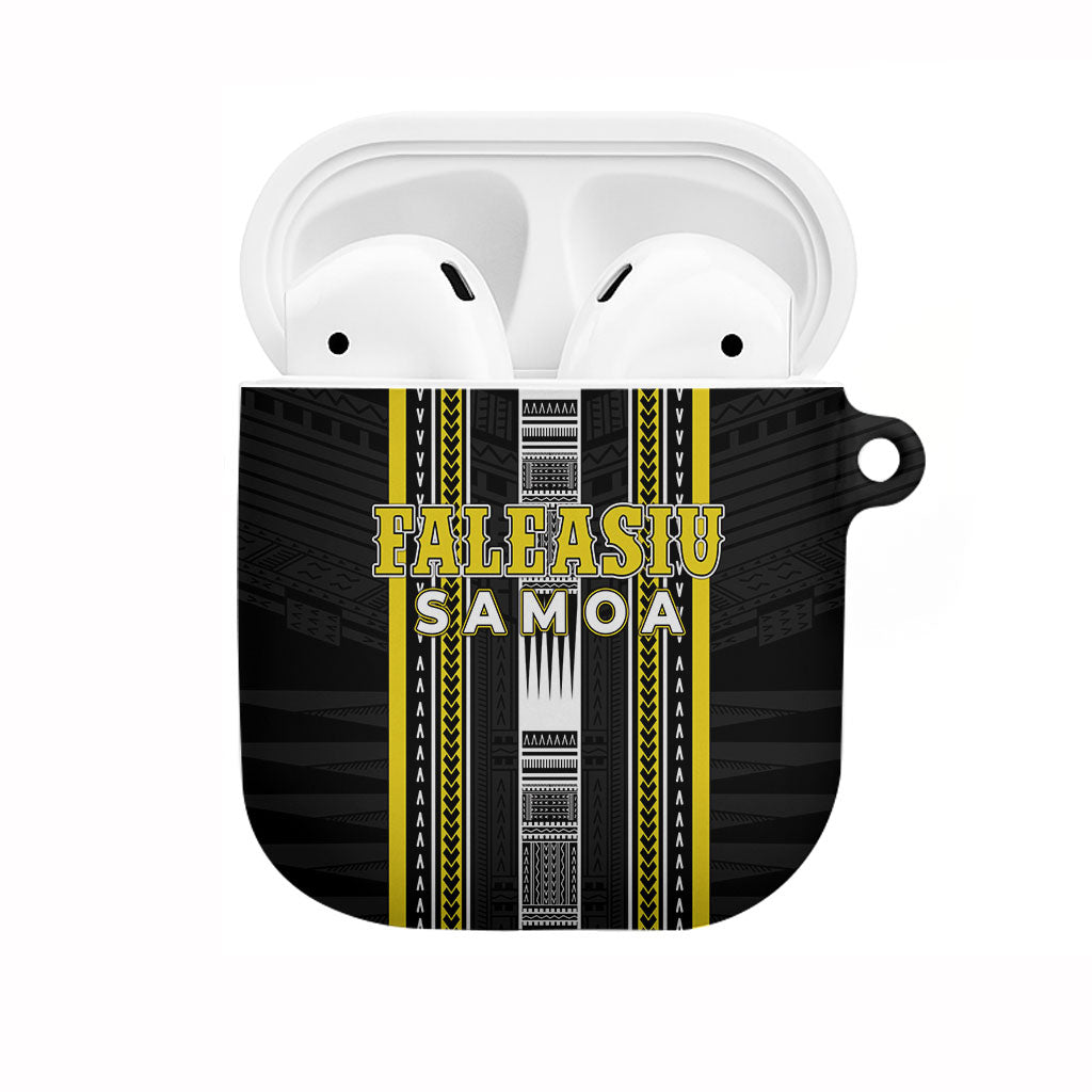 Faleasiu Samoa AirPods Case Samoan Tribal Pattern LT05 Yellow - Polynesian Pride