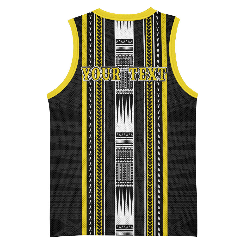 Personalised Faleasiu Samoa Basketball Jersey Samoan Tribal Pattern LT05 - Polynesian Pride