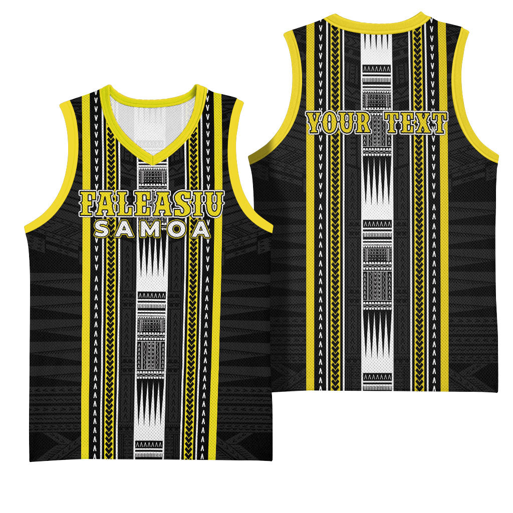 Personalised Faleasiu Samoa Basketball Jersey Samoan Tribal Pattern LT05 - Polynesian Pride