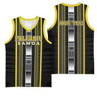 Personalised Faleasiu Samoa Basketball Jersey Samoan Tribal Pattern LT05 - Polynesian Pride