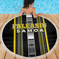 Faleasiu Samoa Beach Blanket Samoan Tribal Pattern LT05 - Polynesian Pride
