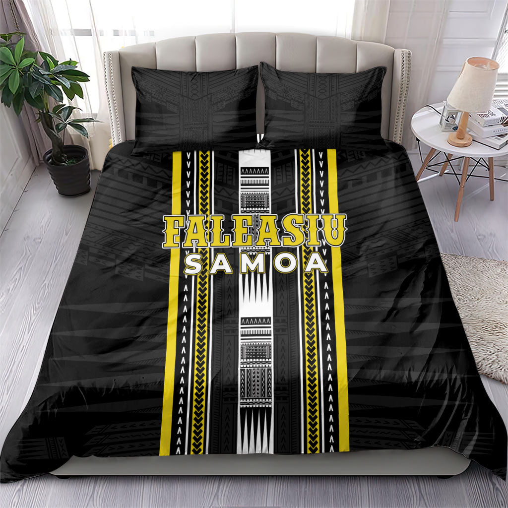 Faleasiu Samoa Bedding Set Samoan Tribal Pattern