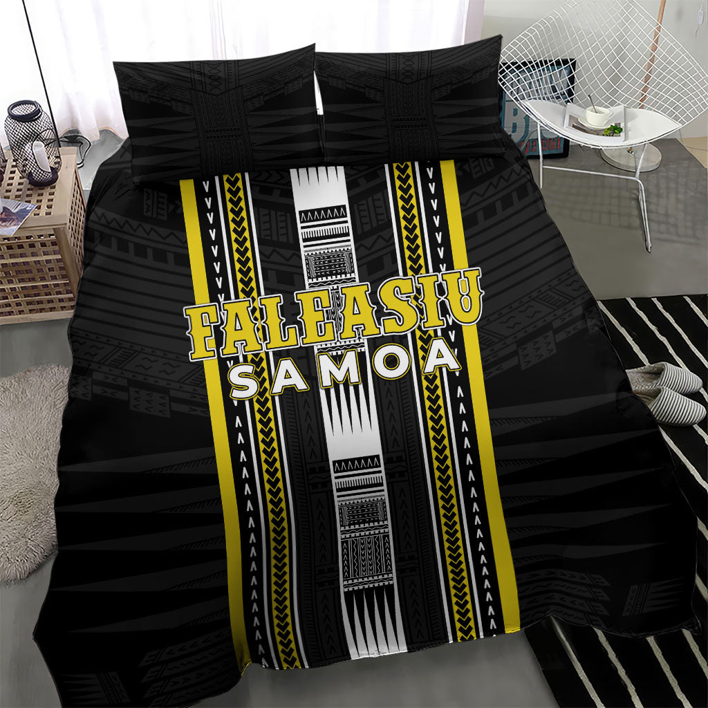 Faleasiu Samoa Bedding Set Samoan Tribal Pattern