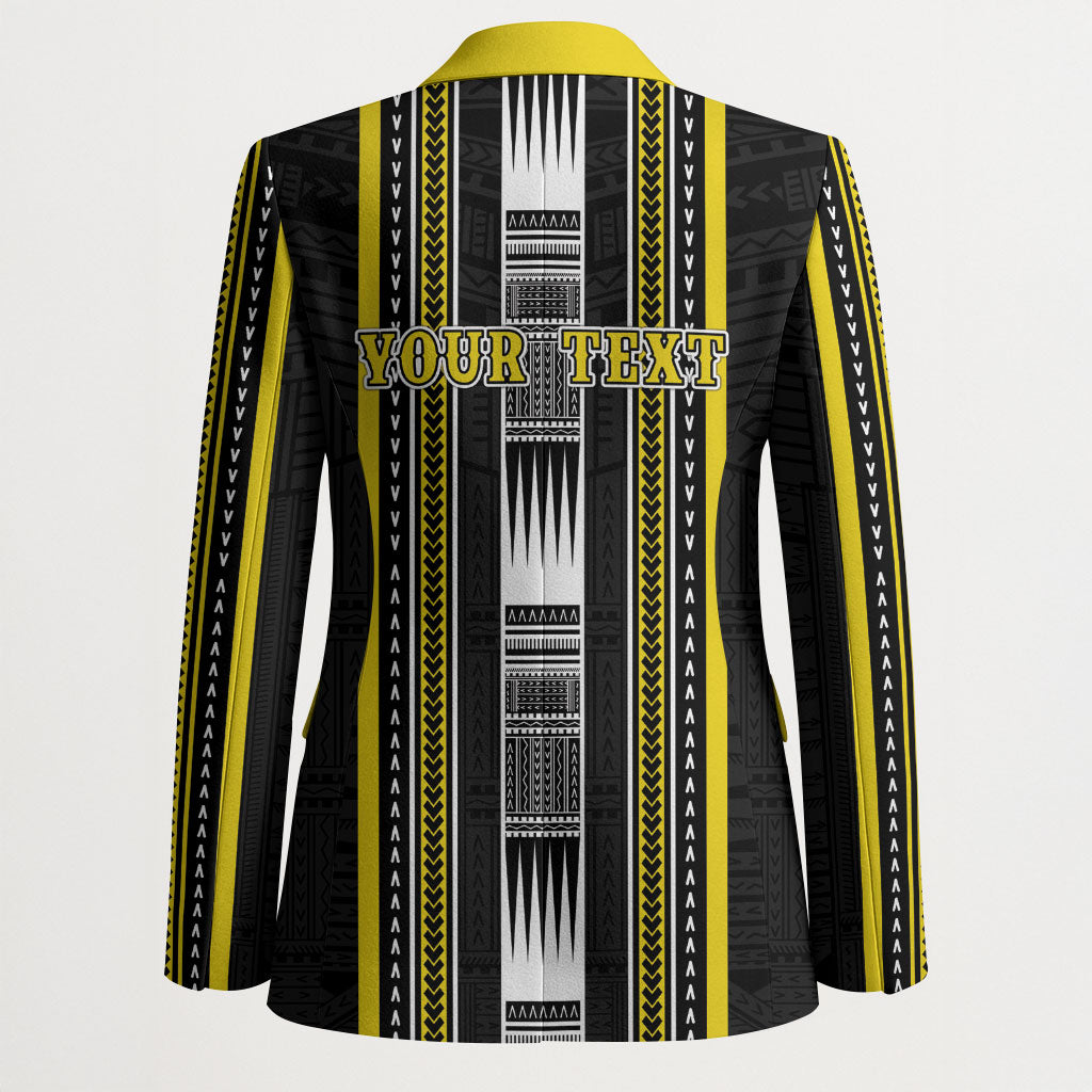 Personalised Faleasiu Samoa Blazer Samoan Tribal Pattern LT05 - Polynesian Pride
