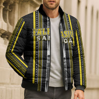Personalised Faleasiu Samoa Bomber Puffer Jacket Samoan Tribal Pattern LT05 - Polynesian Pride