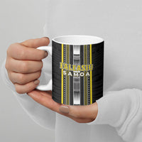Personalised Faleasiu Samoa Ceramic Mug Samoan Tribal Pattern LT05 - Polynesian Pride