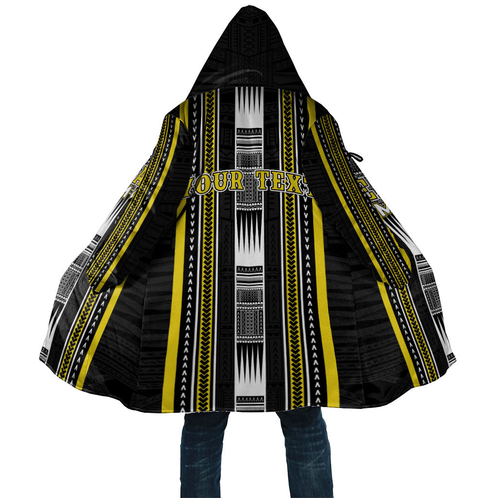 Personalised Faleasiu Samoa Cloak Samoan Tribal Pattern LT05 Unisex Yellow - Polynesian Pride