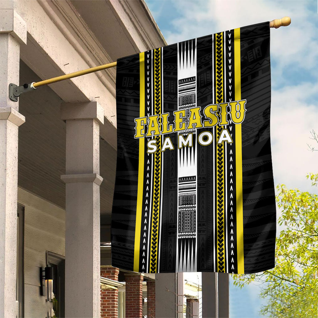 Faleasiu Samoa Garden Flag Samoan Tribal Pattern