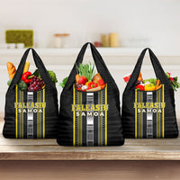 Faleasiu Samoa Grocery Bag Samoan Tribal Pattern LT05 3-pack One Size Yellow - Polynesian Pride