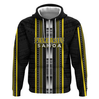 Personalised Faleasiu Samoa Hoodie Samoan Tribal Pattern LT05 Zip Hoodie Yellow - Polynesian Pride
