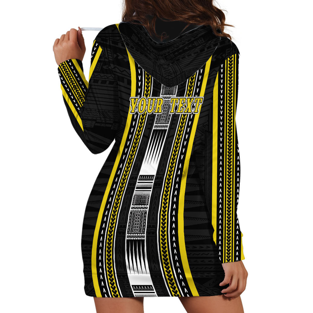 Personalised Faleasiu Samoa Hoodie Dress Samoan Tribal Pattern LT05 - Polynesian Pride