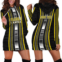 Personalised Faleasiu Samoa Hoodie Dress Samoan Tribal Pattern LT05 - Polynesian Pride