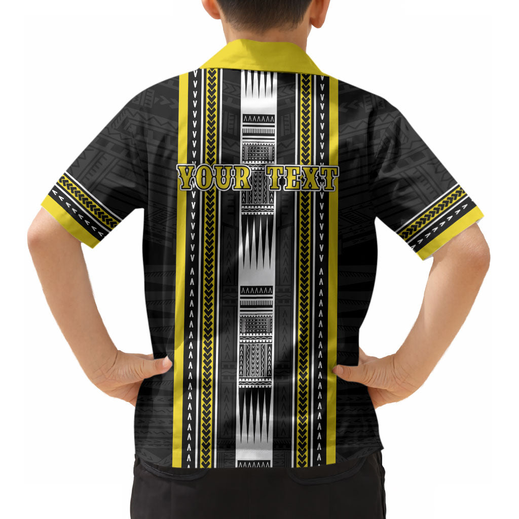 Personalised Faleasiu Samoa Kid Hawaiian Shirt Samoan Tribal Pattern LT05 - Polynesian Pride