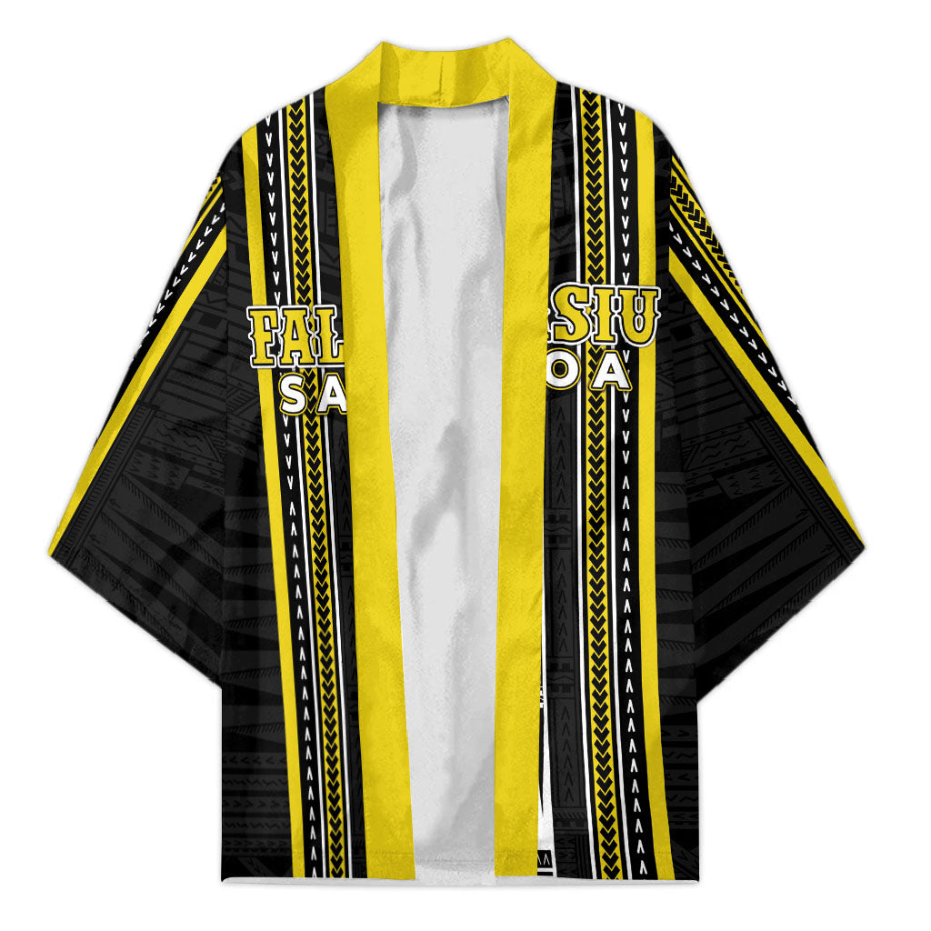 Personalised Faleasiu Samoa Kimono Samoan Tribal Pattern