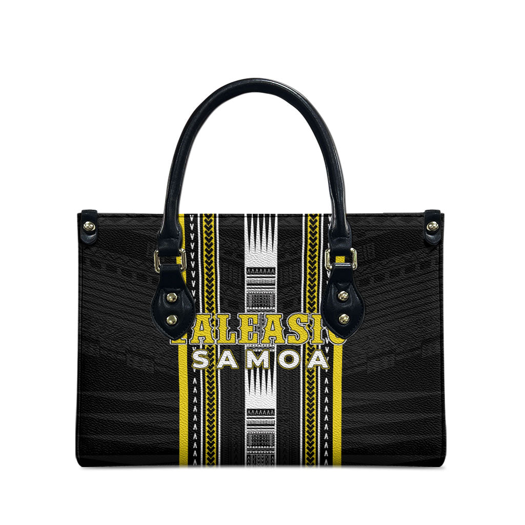 Faleasiu Samoa Leather Bag Samoan Tribal Pattern LT05 - Polynesian Pride