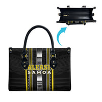 Faleasiu Samoa Leather Bag Samoan Tribal Pattern LT05 - Polynesian Pride