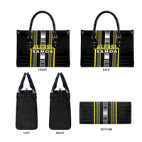 Faleasiu Samoa Leather Bag Samoan Tribal Pattern LT05 - Polynesian Pride