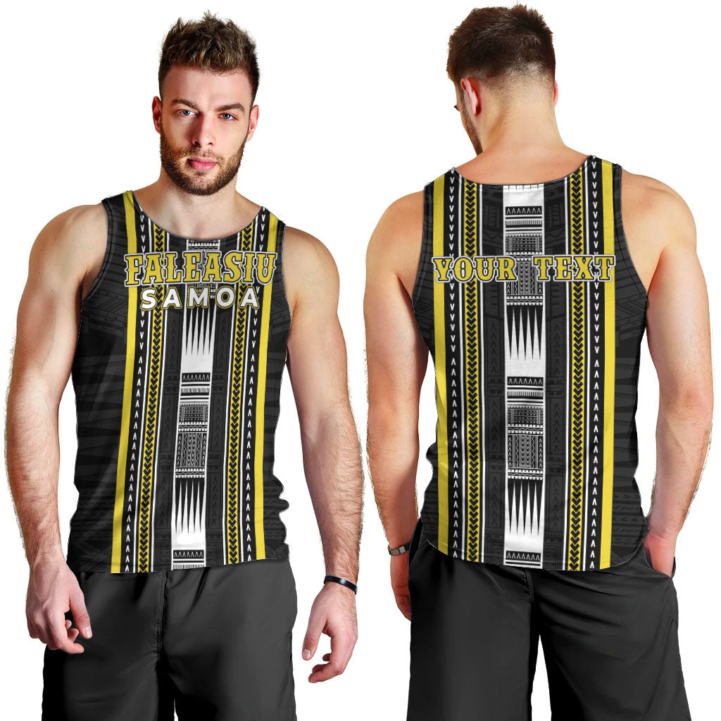 Personalised Faleasiu Samoa Men Tank Top Samoan Tribal Pattern LT05 - Polynesian Pride