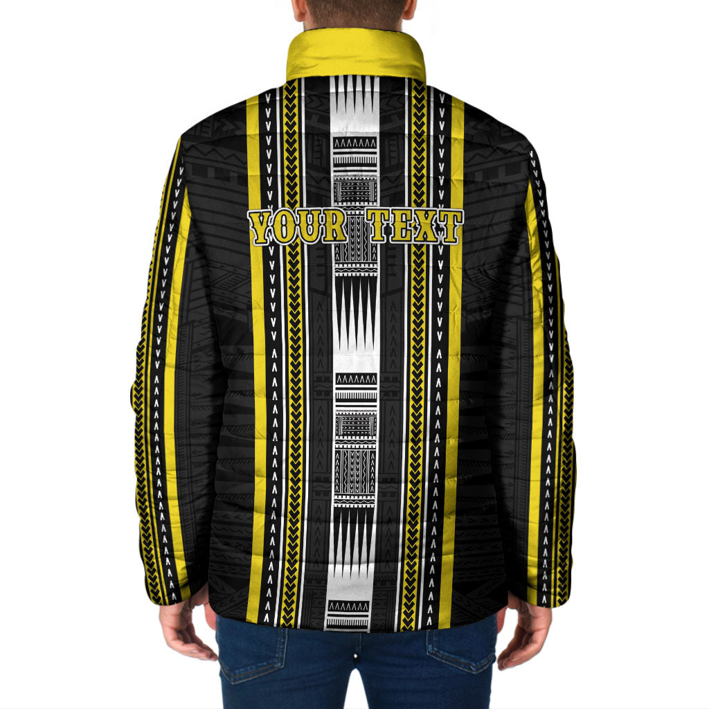 Personalised Faleasiu Samoa Padded Jacket Samoan Tribal Pattern LT05 - Polynesian Pride