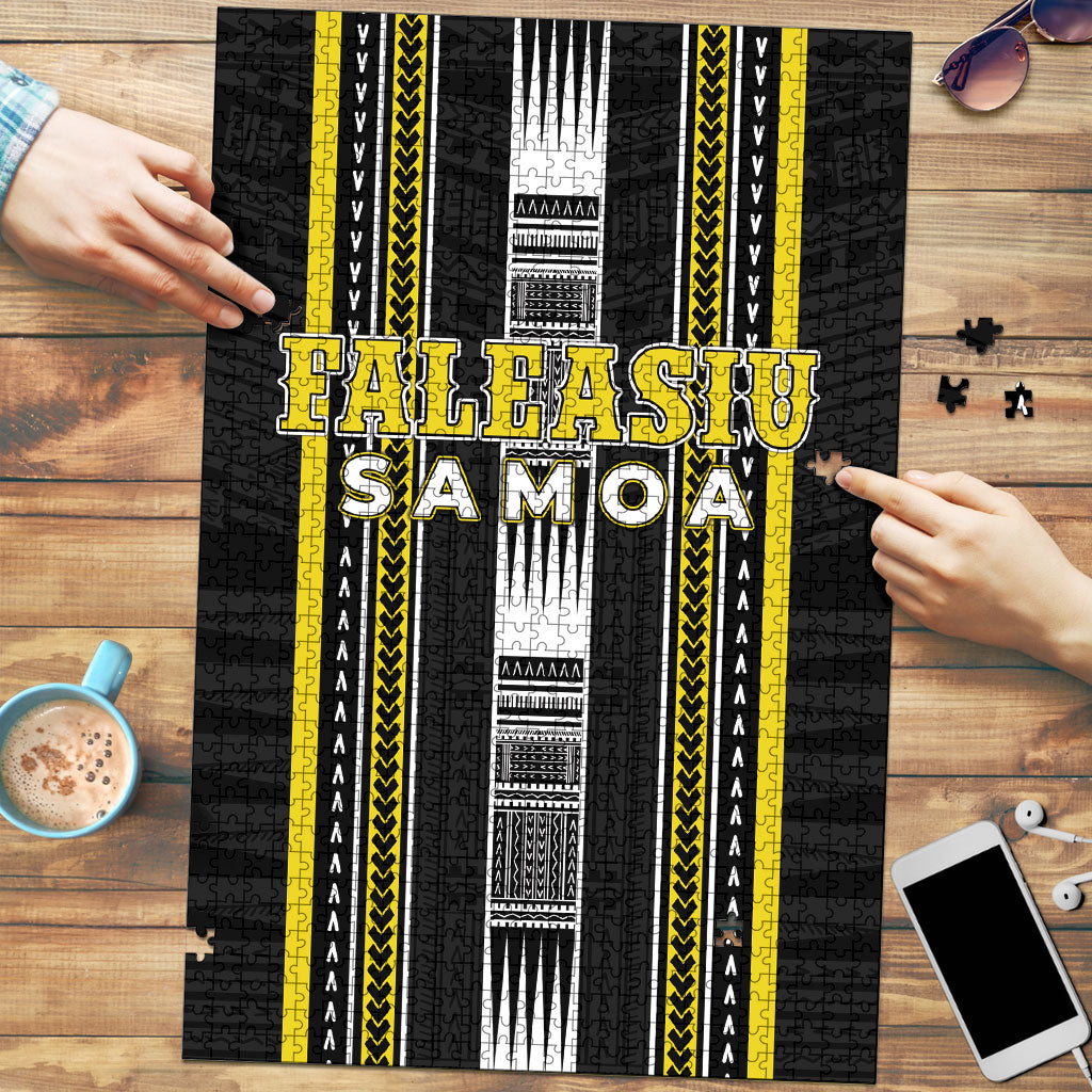 Faleasiu Samoa Puzzle Samoan Tribal Pattern LT05 Yellow - Polynesian Pride