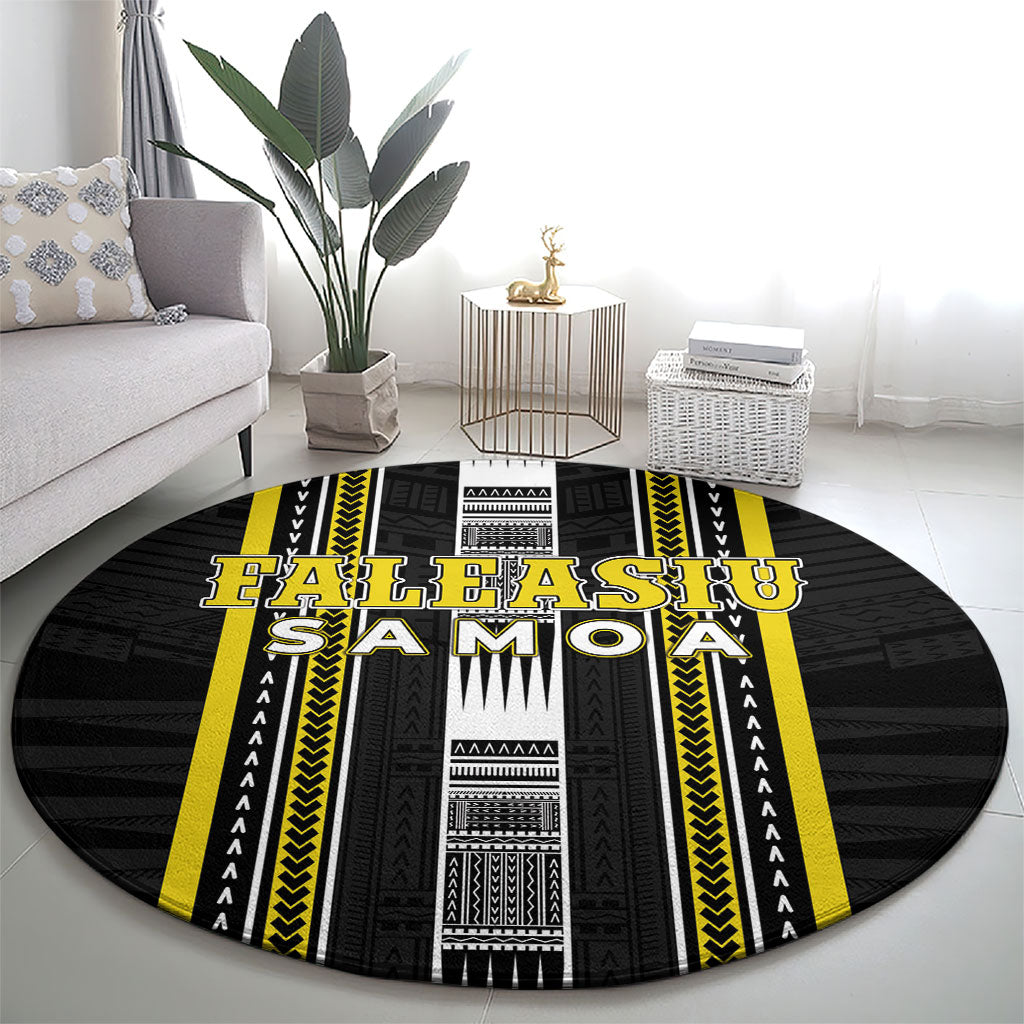 Faleasiu Samoa Round Carpet Samoan Tribal Pattern LT05 - Polynesian Pride