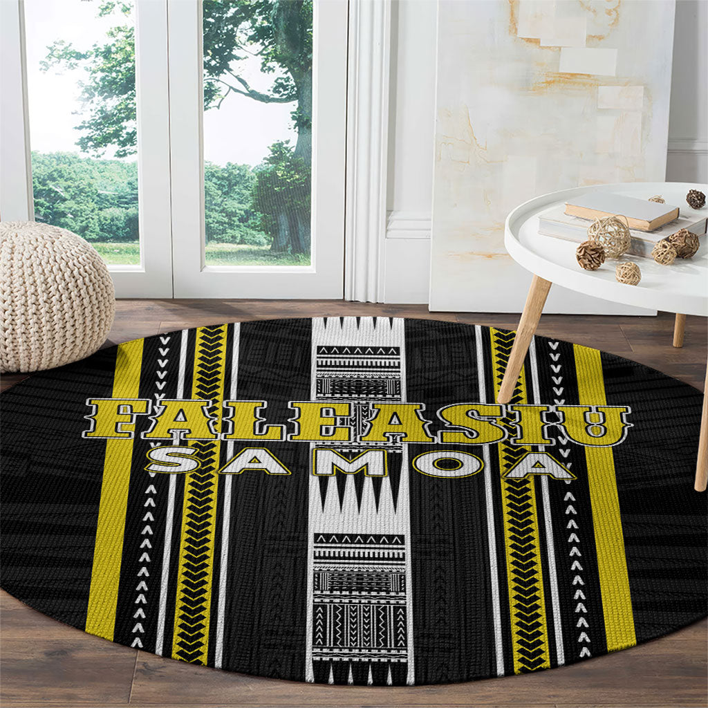 Faleasiu Samoa Round Carpet Samoan Tribal Pattern LT05 - Polynesian Pride