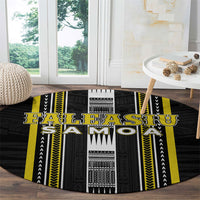 Faleasiu Samoa Round Carpet Samoan Tribal Pattern LT05 - Polynesian Pride