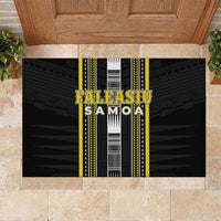 Faleasiu Samoa Rubber Doormat Samoan Tribal Pattern LT05 Yellow - Polynesian Pride