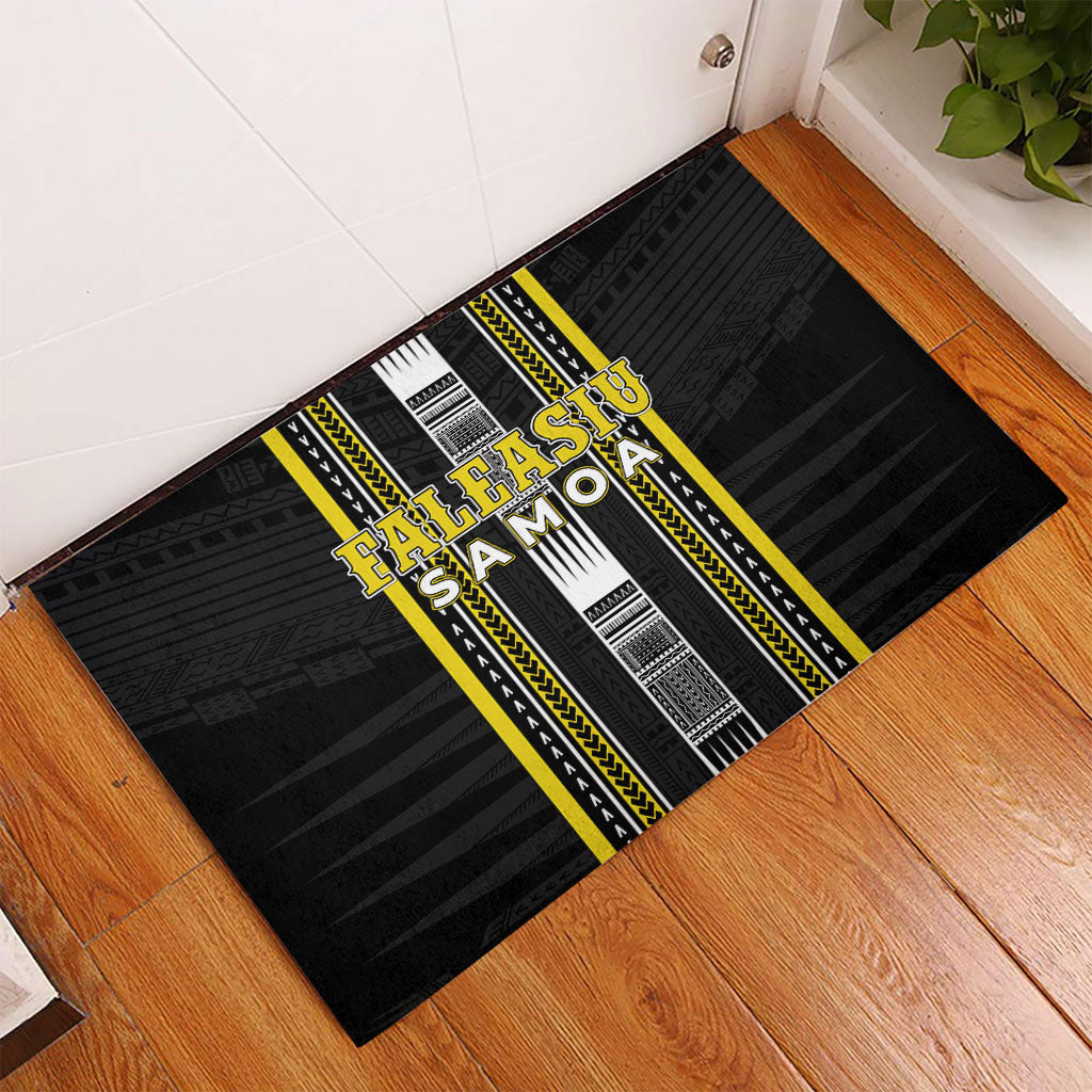 Faleasiu Samoa Rubber Doormat Samoan Tribal Pattern LT05 - Polynesian Pride
