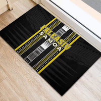 Faleasiu Samoa Rubber Doormat Samoan Tribal Pattern LT05 - Polynesian Pride