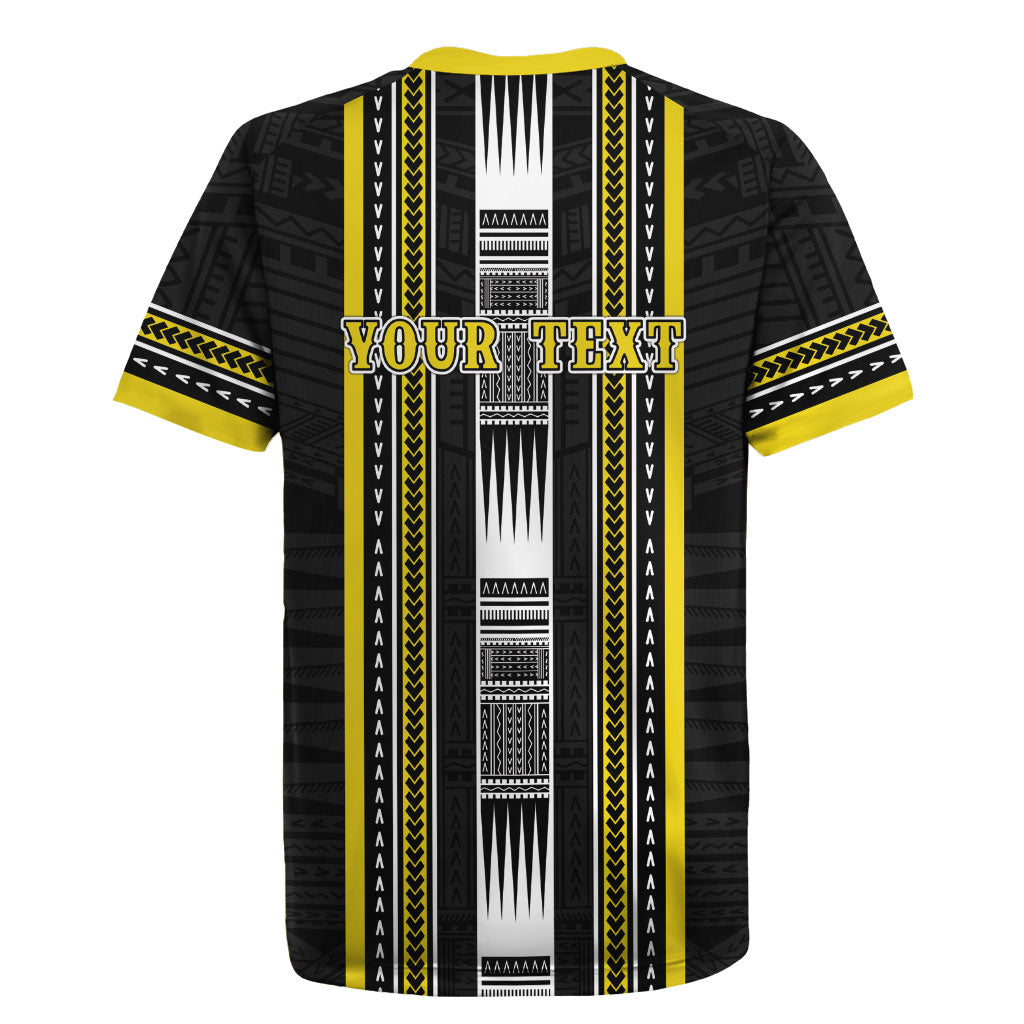 Personalised Faleasiu Samoa Rugby Jersey Samoan Tribal Pattern LT05 - Polynesian Pride