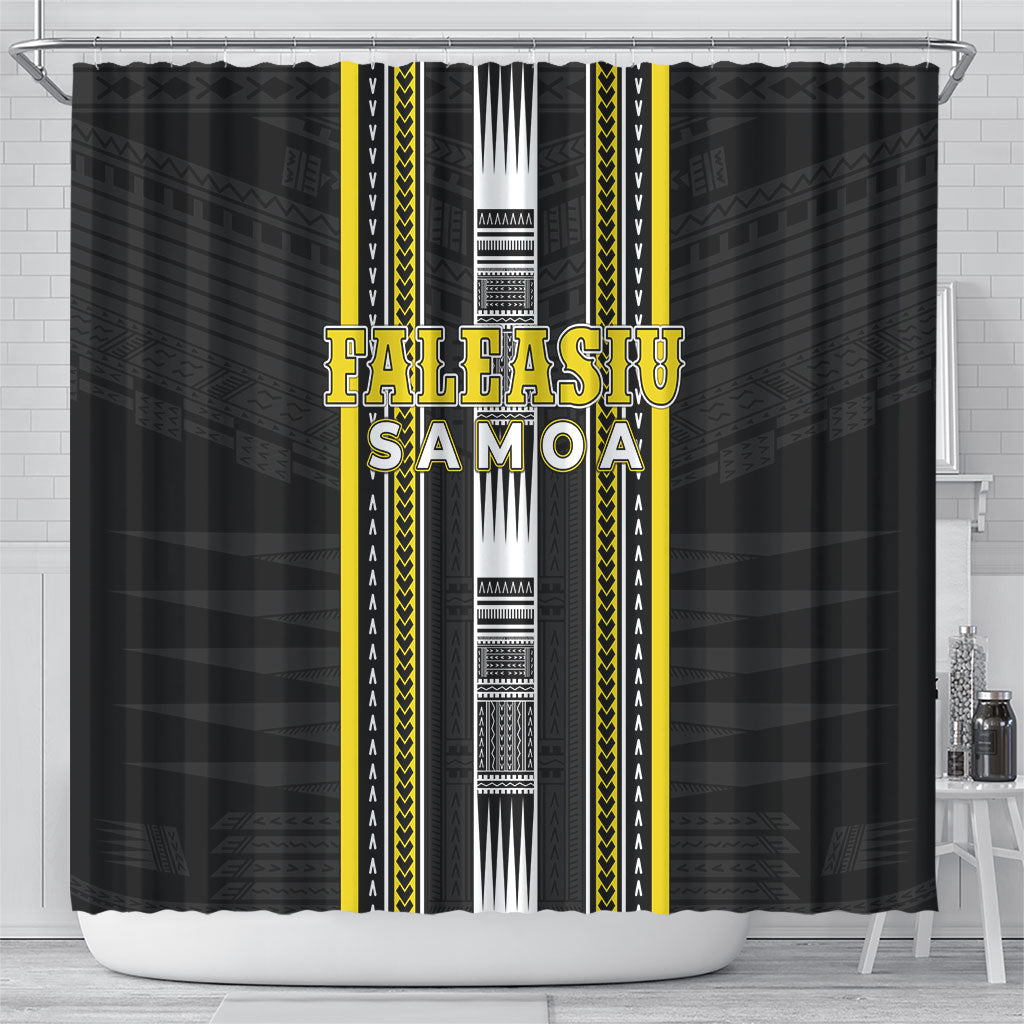 Faleasiu Samoa Shower Curtain Samoan Tribal Pattern LT05 - Polynesian Pride