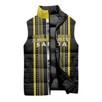 Personalised Faleasiu Samoa Sleeveless Puffer Jacket Samoan Tribal Pattern LT05 - Polynesian Pride