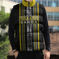 Personalised Faleasiu Samoa Sleeveless Puffer Jacket Samoan Tribal Pattern LT05 - Polynesian Pride